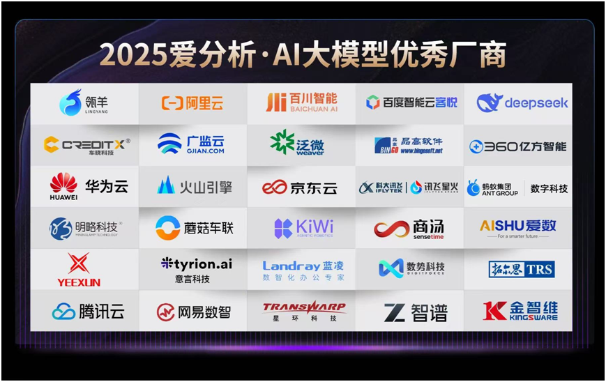   DeepSeek、智谱AI、蘑菇车联等企业同登“2025 AI大模型优秀厂商”榜单，展现中国AI创新力量