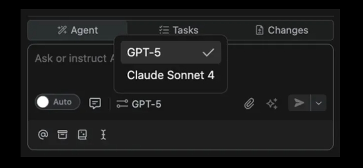 AI编程工具Augment Code支持GPT-5，引入模型选择器功能