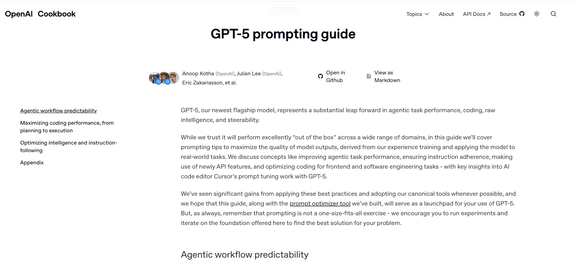 OpenAI GPT-5 官方提示指南发布：助力开发者优化模型性能