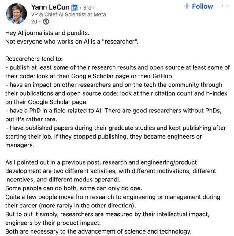 没PhD，算什么AI研究员！LeCun论文竟要28岁辍学生审批，发文「暗讽」内讧升级