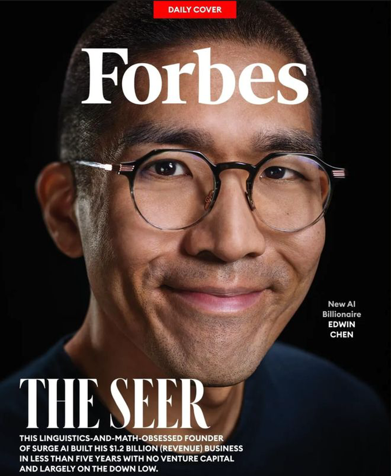 他，37岁华裔，靠AI成为福布斯400最年轻亿万富翁，身价180亿美金！